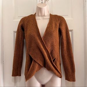 Burnt orange American Eagle sweater with button in back